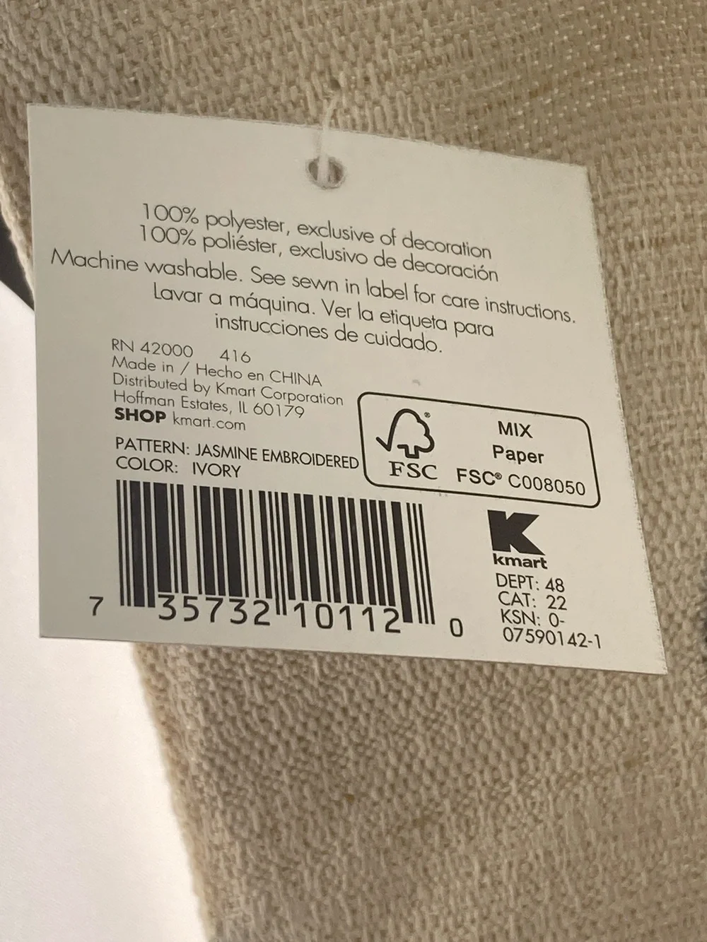 8 Embroirdered Placemants Black Grey Cream 13